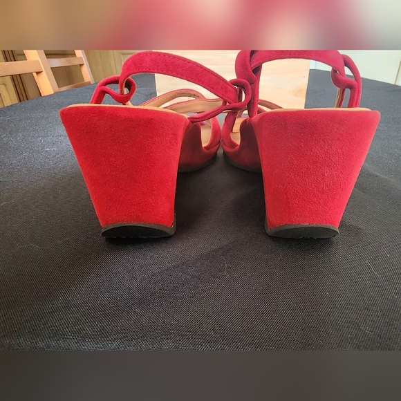 L'Amour des Pieds red suede wedge size 9 - Picture 5 of 9